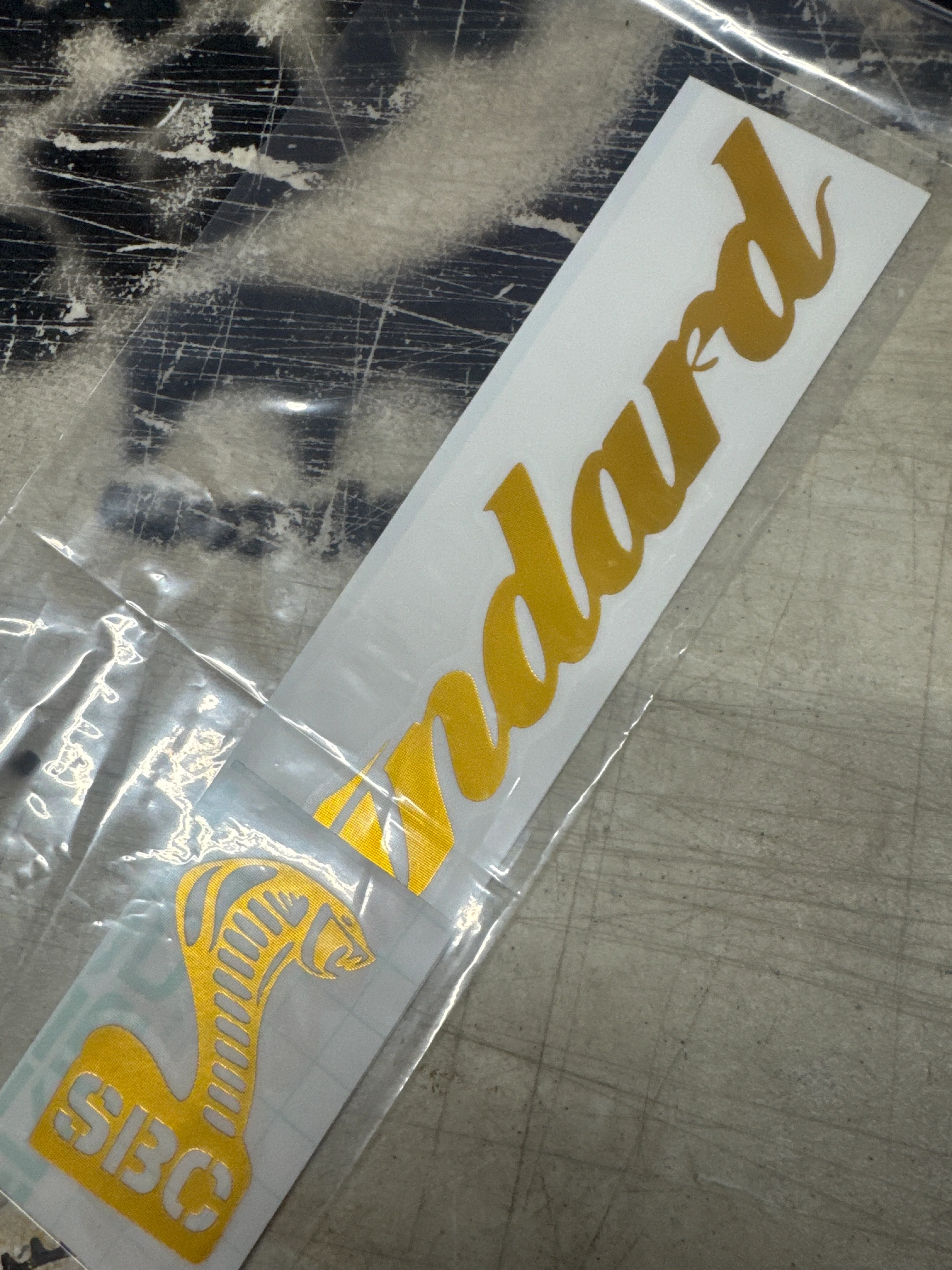 Standard byke Frame script sticker kit - Image 4